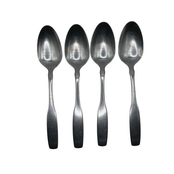 Oneida Paul Revere Stainless Steel Teaspoons Set Of 4 Satin Finish flatware - Picture 1 of 3